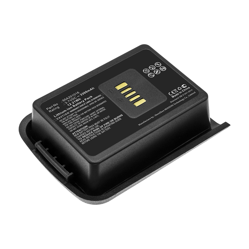 Synergy Digital Barcode Scanner Battery, Compatible with Datalogic 024000005, 4006-0337, 95A201016 Barcode Scanner Battery (Li-ion, 3.7V, 3300mAh)