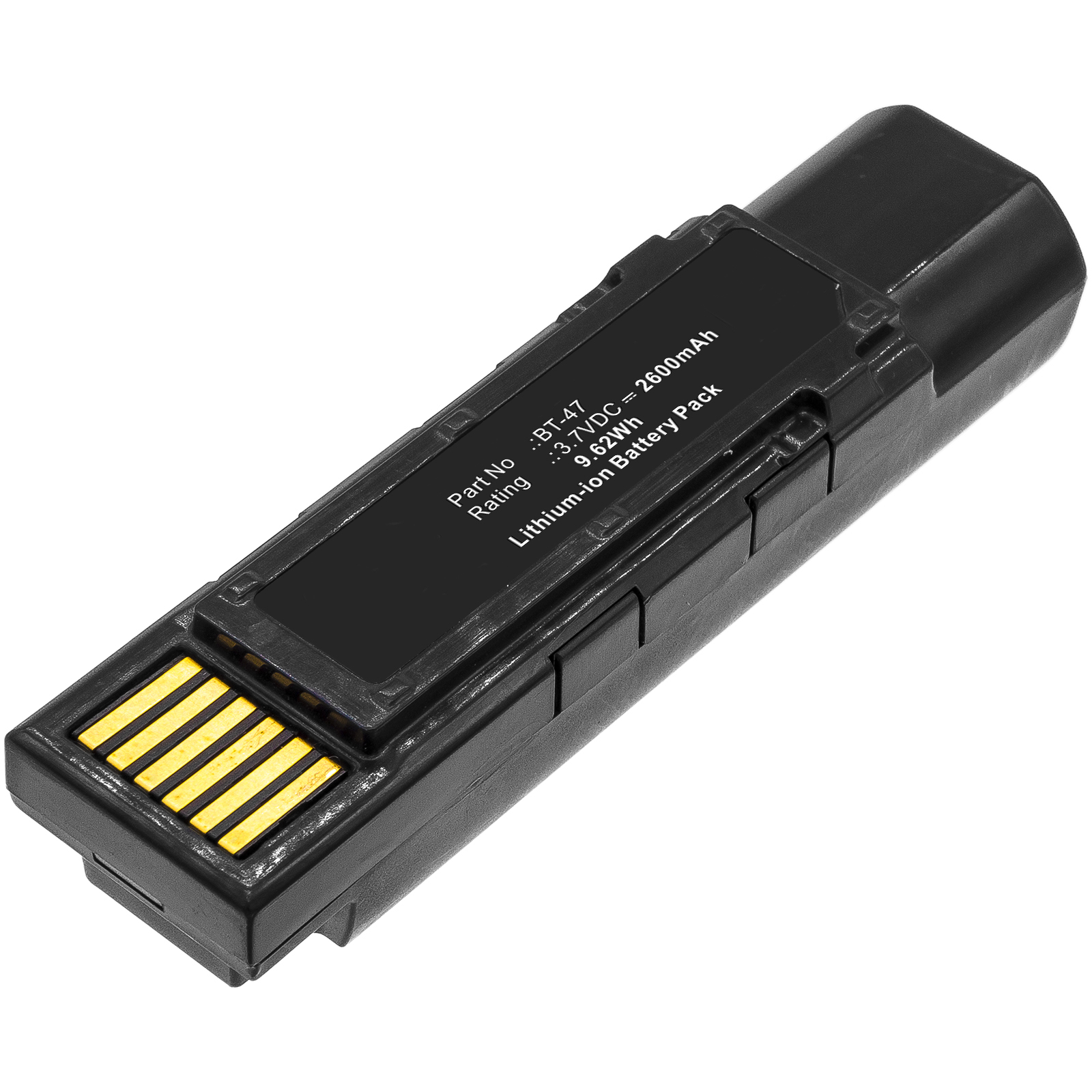 Synergy Digital Barcode Scanner Battery, Compatible with Datalogic 128004721, BT-47, TW18050652 Barcode Scanner Battery (Li-ion, 3.7V, 2600mAh)