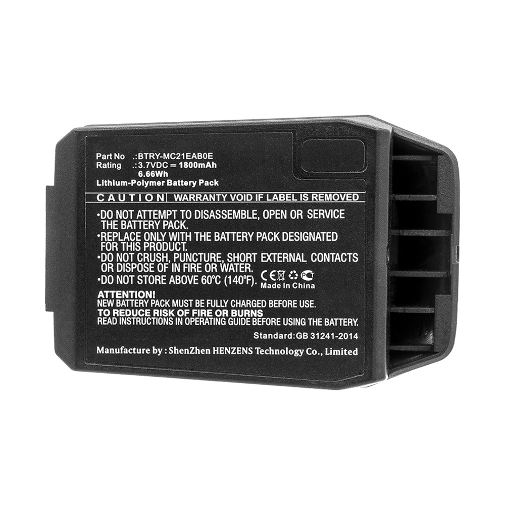 Synergy Digital Barcode Scanner Battery, Compatible with 82-105612-01 Barcode Scanner Battery (3.7V, Li-Pol, 1800mAh)