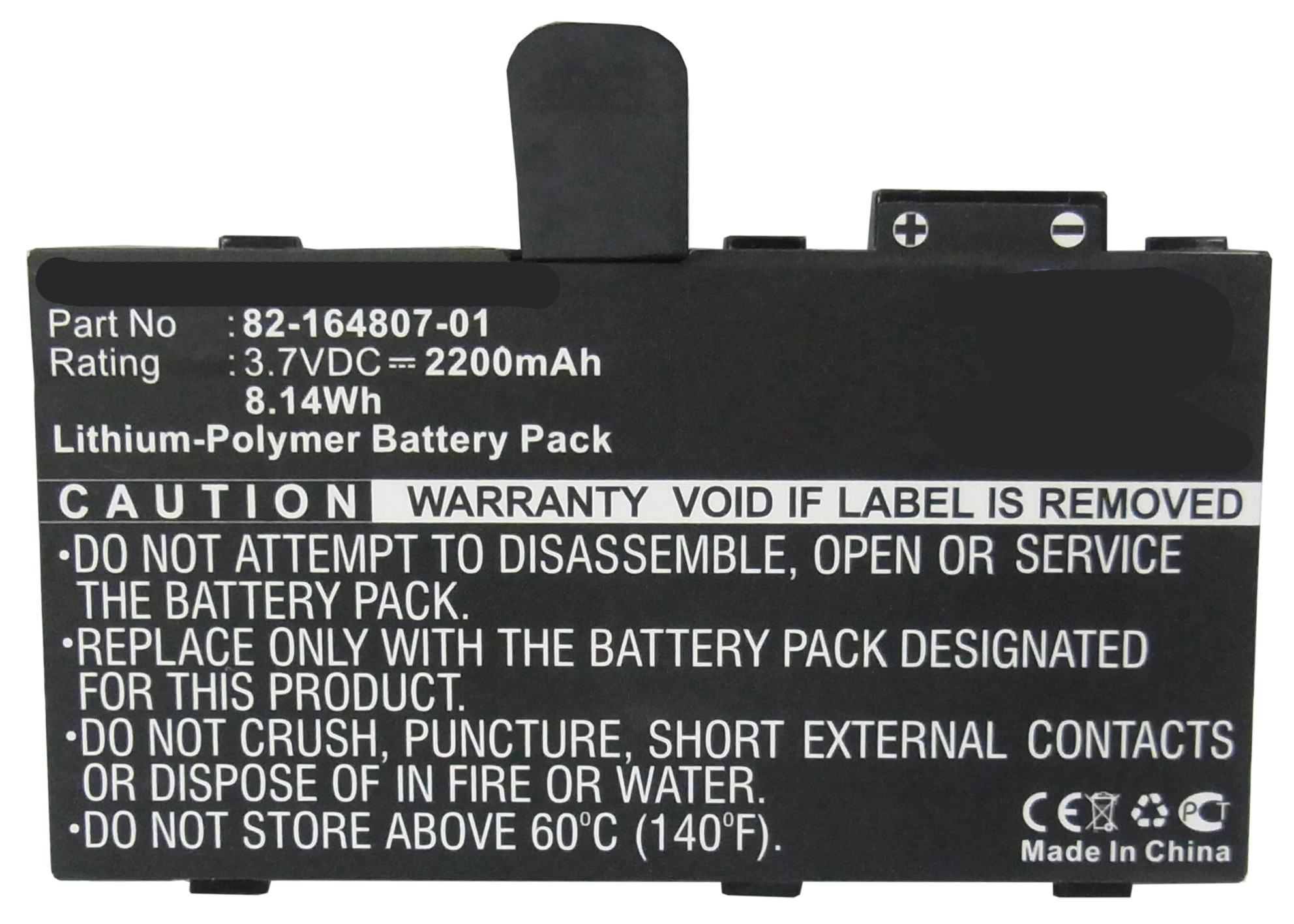 Synergy Digital Barcode Scanner Battery, Compatible with Motorola 82-164801-02, 82-164807-01, 82-172087-01, 82-172087-02, BTRY-TC55-44MA1-01, KT-TC55-29BTYD1-01 Barcode Scanner Battery (3.7V, Li-Pol, 2200mAh)