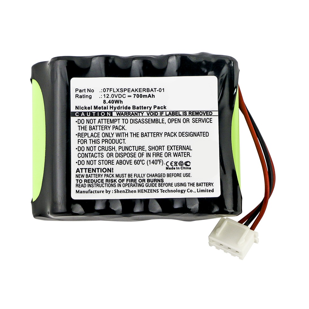 Synergy Digital Speaker Battery, Compatible with Revolabs 07FLXSPEAKERBAT-01 Speaker Battery (Ni-MH, 12V, 700mAh)
