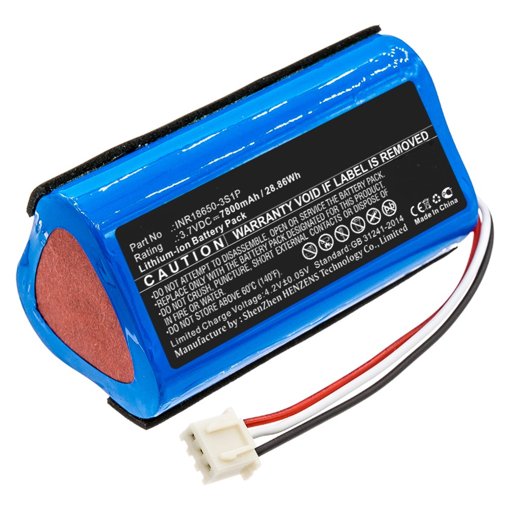 Synergy Digital Speaker Battery, Compatible with Altec Lansing INR18650-3S1P Speaker Battery (Li-ion, 3.7V, 7800mAh)