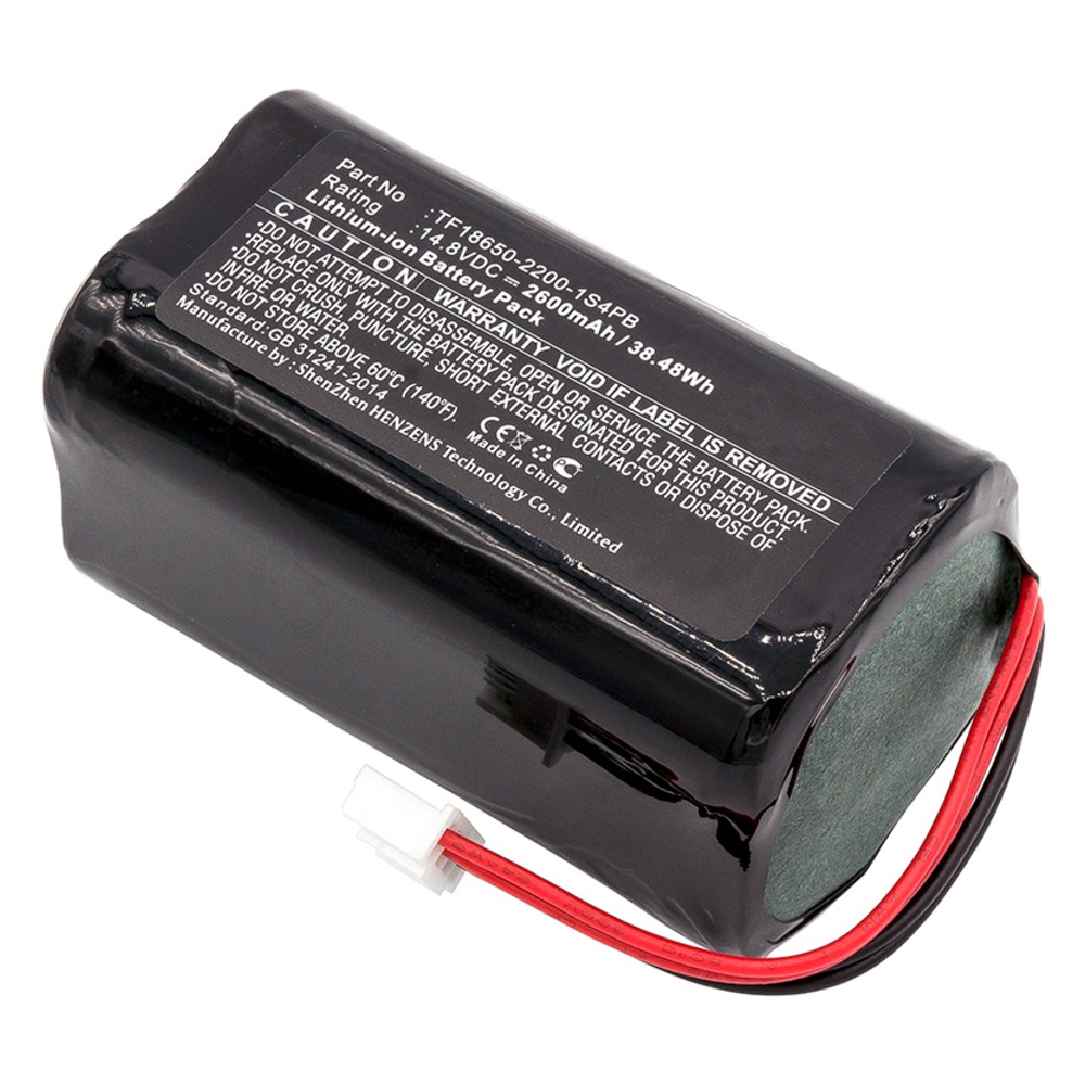 Synergy Digital Speaker Battery, Compatible with Audio Pro TF18650-2200-1S4PB Speaker Battery (Li-ion, 14.8V, 2600mAh)