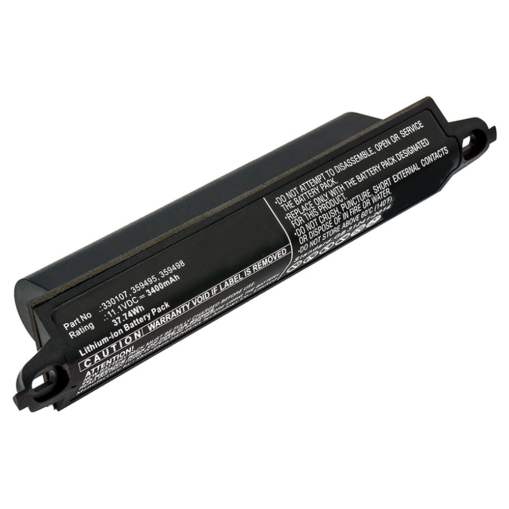 Synergy Digital Speaker Battery, Compatible with BOSE 330105, 330105A, 330107, 330107A, 359495, 359498, 404600, 404900 Speaker Battery (Li-ion, 11.1V, 3400mAh)