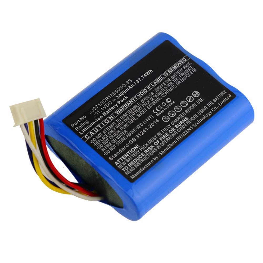 Synergy Digital Speaker Battery, Compatible with Bowers & Wilkins J271/ICR18650NQ-3S Speaker Battery (Li-ion, 11.1V, 3400mAh)