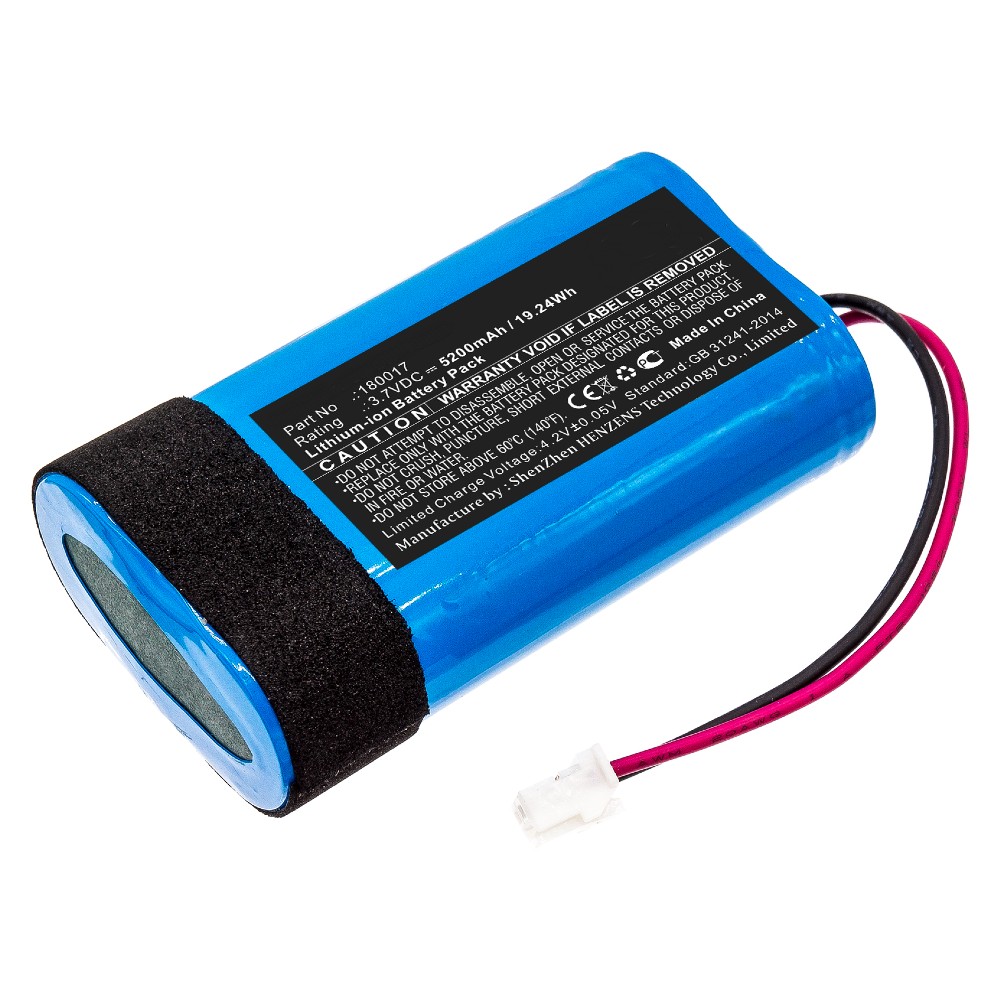 Synergy Digital Speaker Battery, Compatible with Braven 180017 Speaker Battery (Li-ion, 3.7V, 5200mAh)
