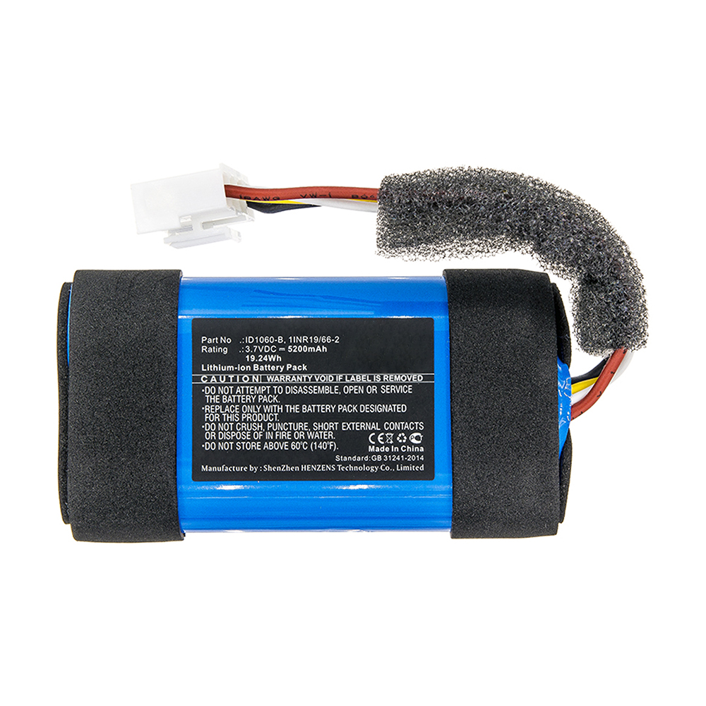 Synergy Digital Speaker Battery, Compatible with JBL ID1060-B Speaker Battery (Li-ion, 3.7V, 5200mAh)
