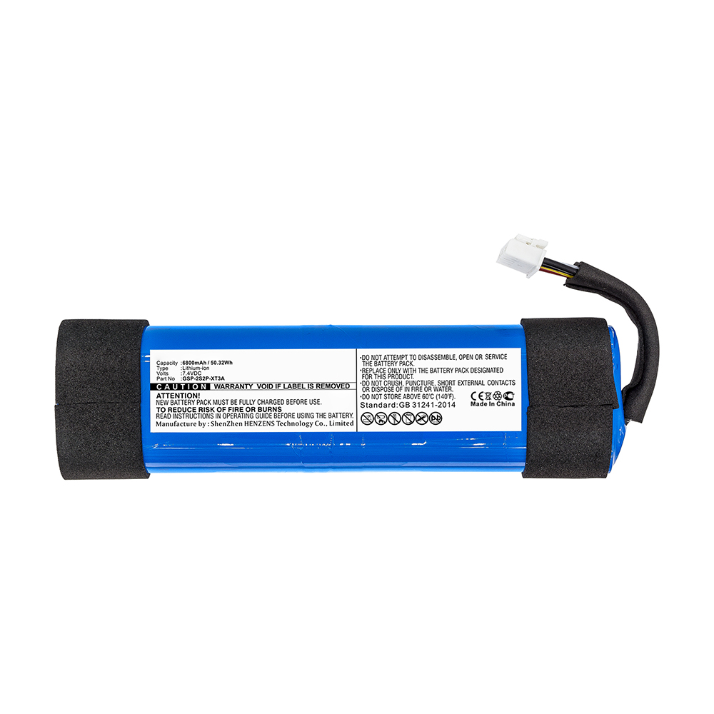 Synergy Digital Speaker Battery, Compatible with JBL GSP-2S2P-XT3A Speaker Battery (Li-ion, 7.4V, 5200mAh)
