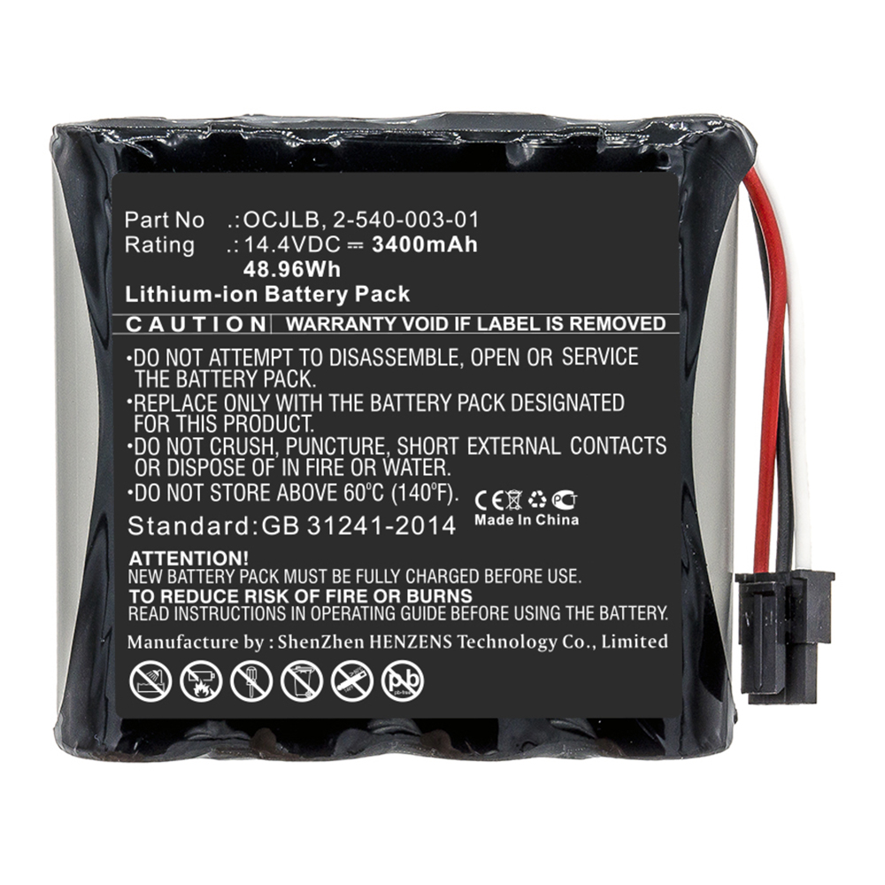 Synergy Digital Speaker Battery, Compatible with Soundcast 2-540-003-01 Speaker Battery (Li-ion, 14.4V, 3400mAh)