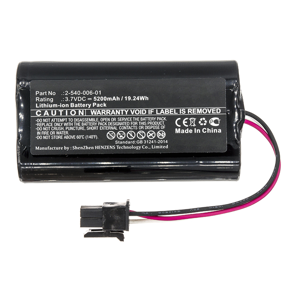 Synergy Digital Speaker Battery, Compatible with Soundcast 2-540-006-01 Speaker Battery (Li-ion, 3.7V, 5200mAh)