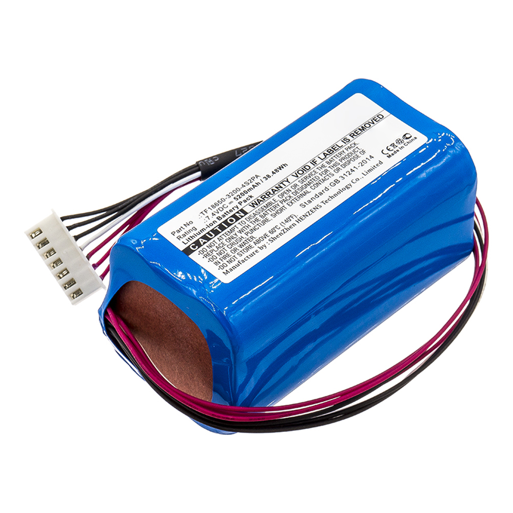 Synergy Digital Speaker Battery, Compatible with 7252-XML-SP Speaker Battery (7.4V, Li-ion, 5200mAh)