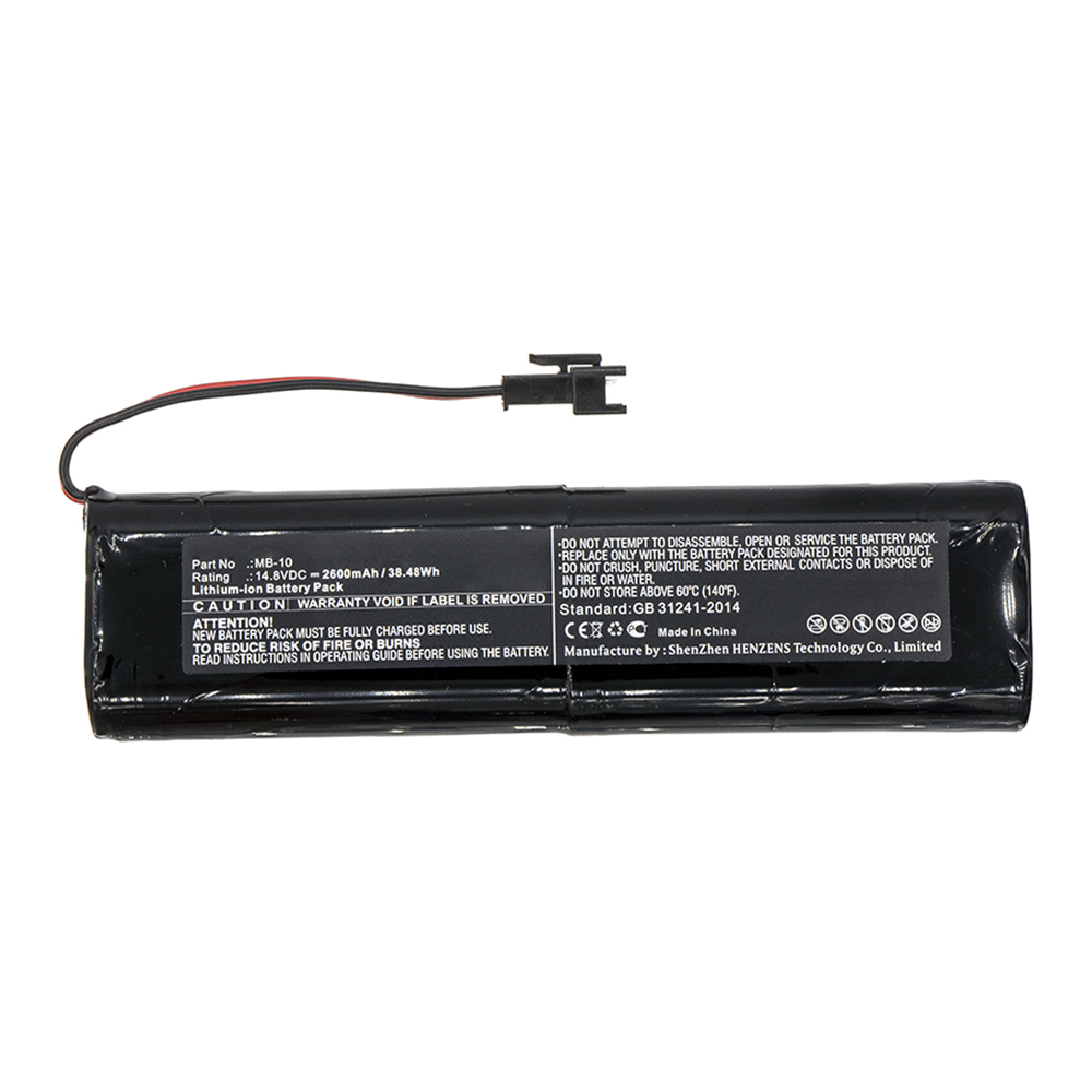 Synergy Digital Speaker Battery, Compatible with MB-10 Speaker Battery (14.8V, Li-ion, 2600mAh)