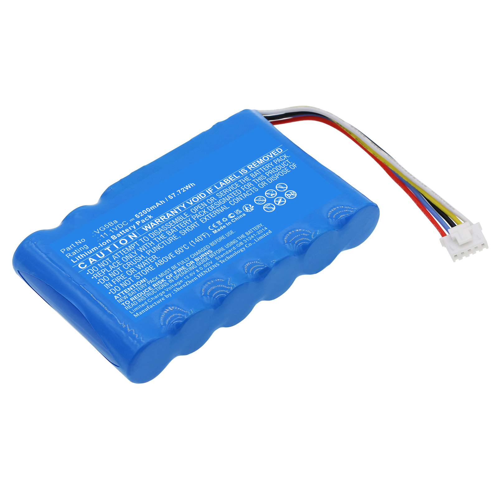 Synergy Digital Speaker Battery, Compatible with Soundcast VG5Ba Speaker Battery (Li-ion, 11.1V, 5200mAh)