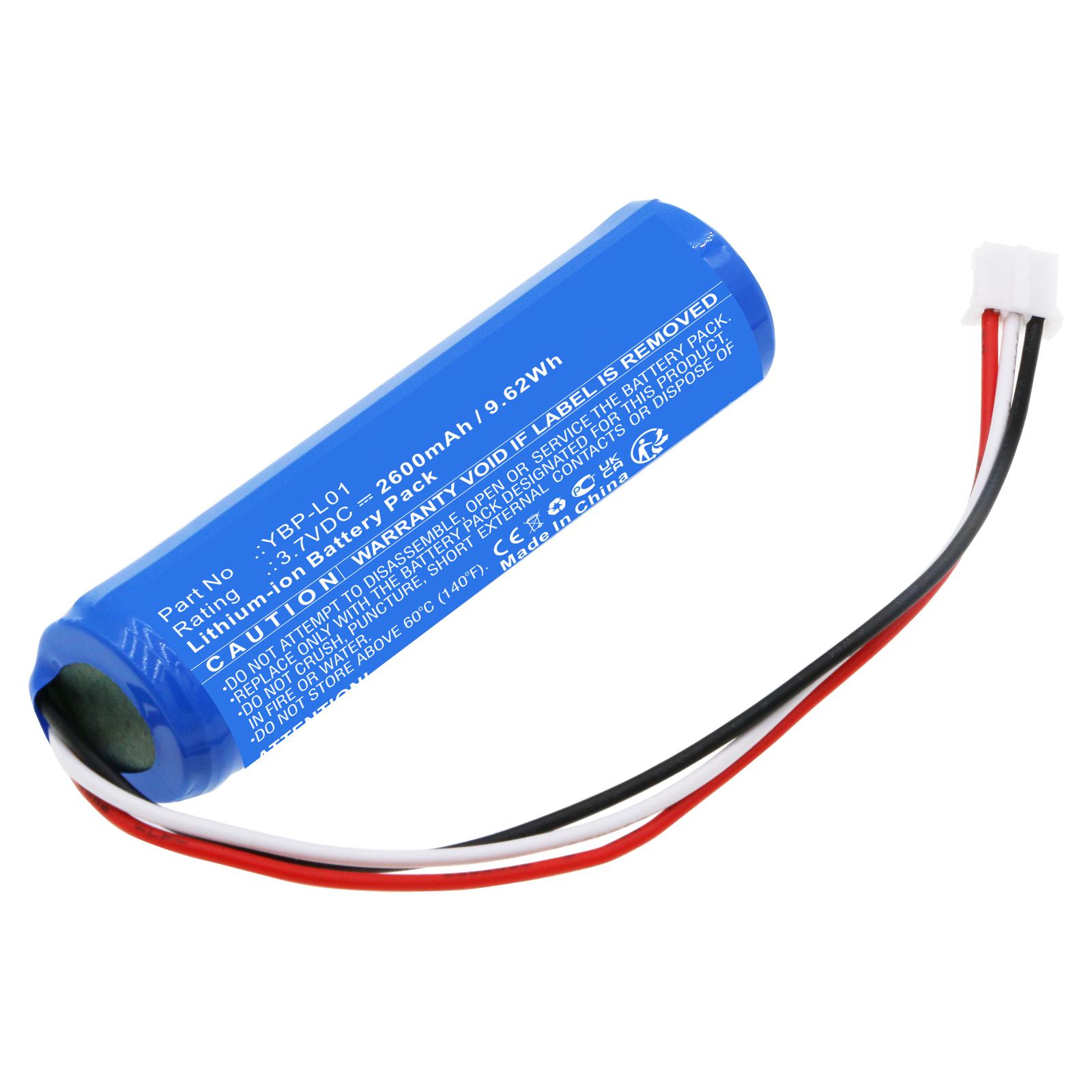 Synergy Digital Speaker Battery, Compatible with YAMAHA YBP-L01 Speaker Battery (Li-ion, 3.7V, 2600mAh)