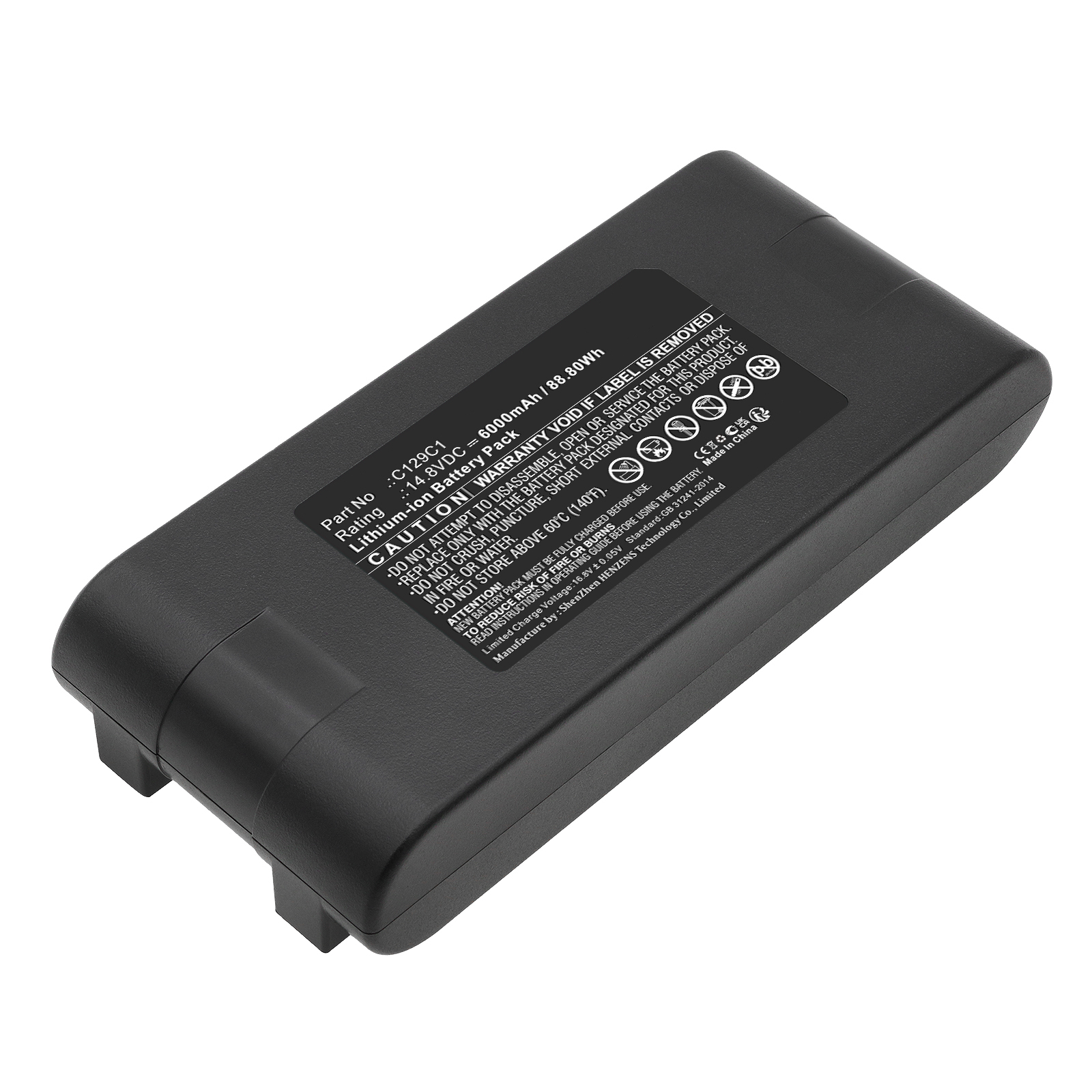 Synergy Digital Speaker Battery, Compatible with JBL C129C1 Speaker Battery (Li-ion, 14.8V, 6000mAh)