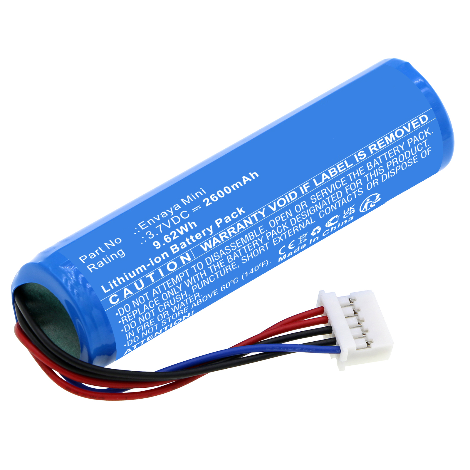 Synergy Digital Speaker Battery, Compatible with Denon CA-B2120265 Speaker Battery (Li-ion, 3.7V, 2600mAh)