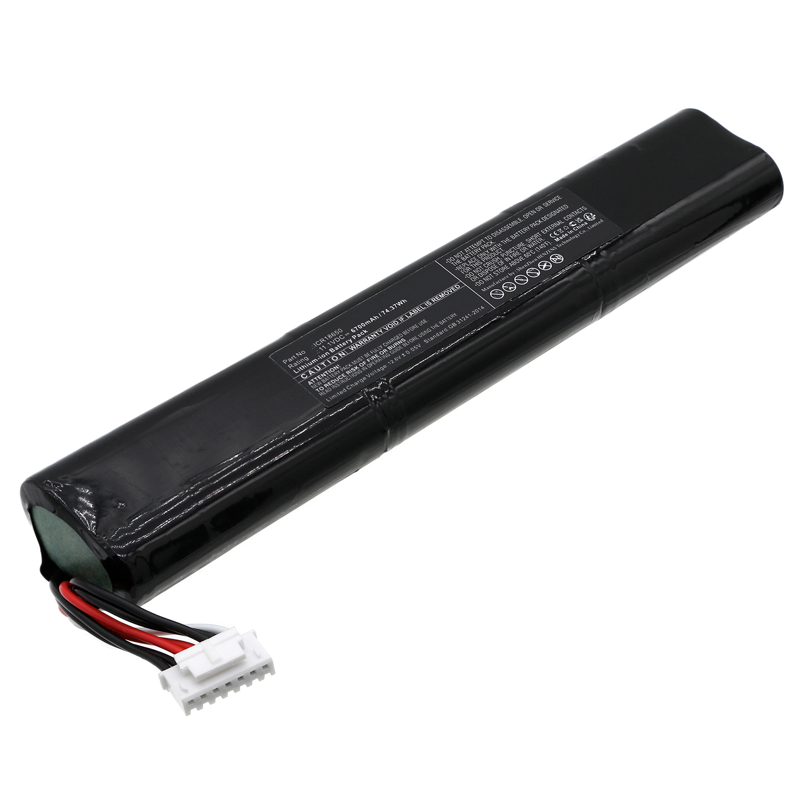 Synergy Digital Speaker Battery, Compatible with Teufel ICR18650 Speaker Battery (Li-ion, 11.1V, 6700mAh)