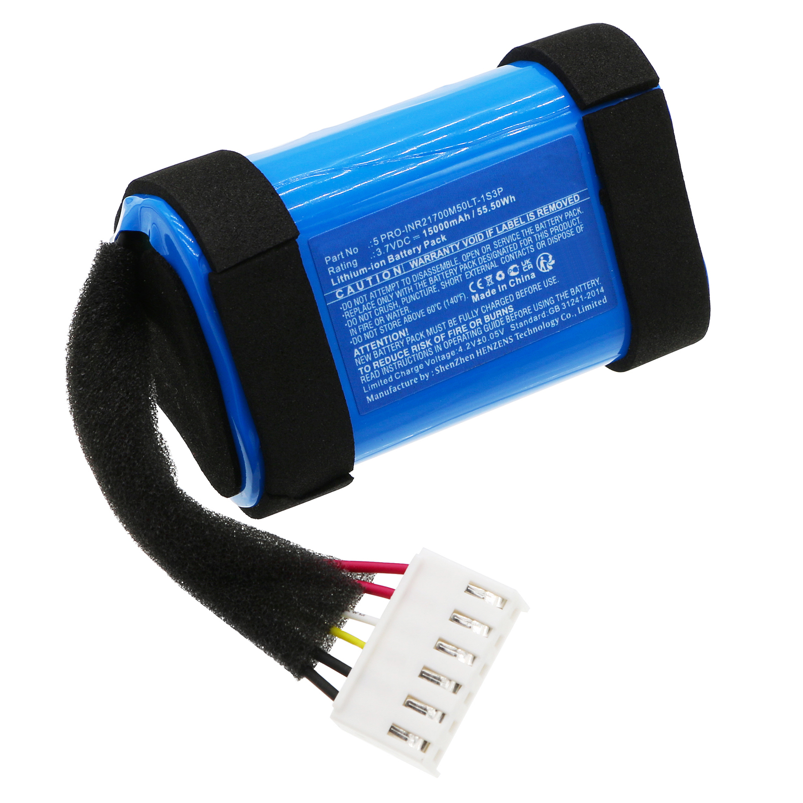 Synergy Digital Speaker Battery, Compatible with JBL 5 PRO-INR21700M50LT-1S3P Speaker Battery (Li-ion, 3.7V, 15000mAh)