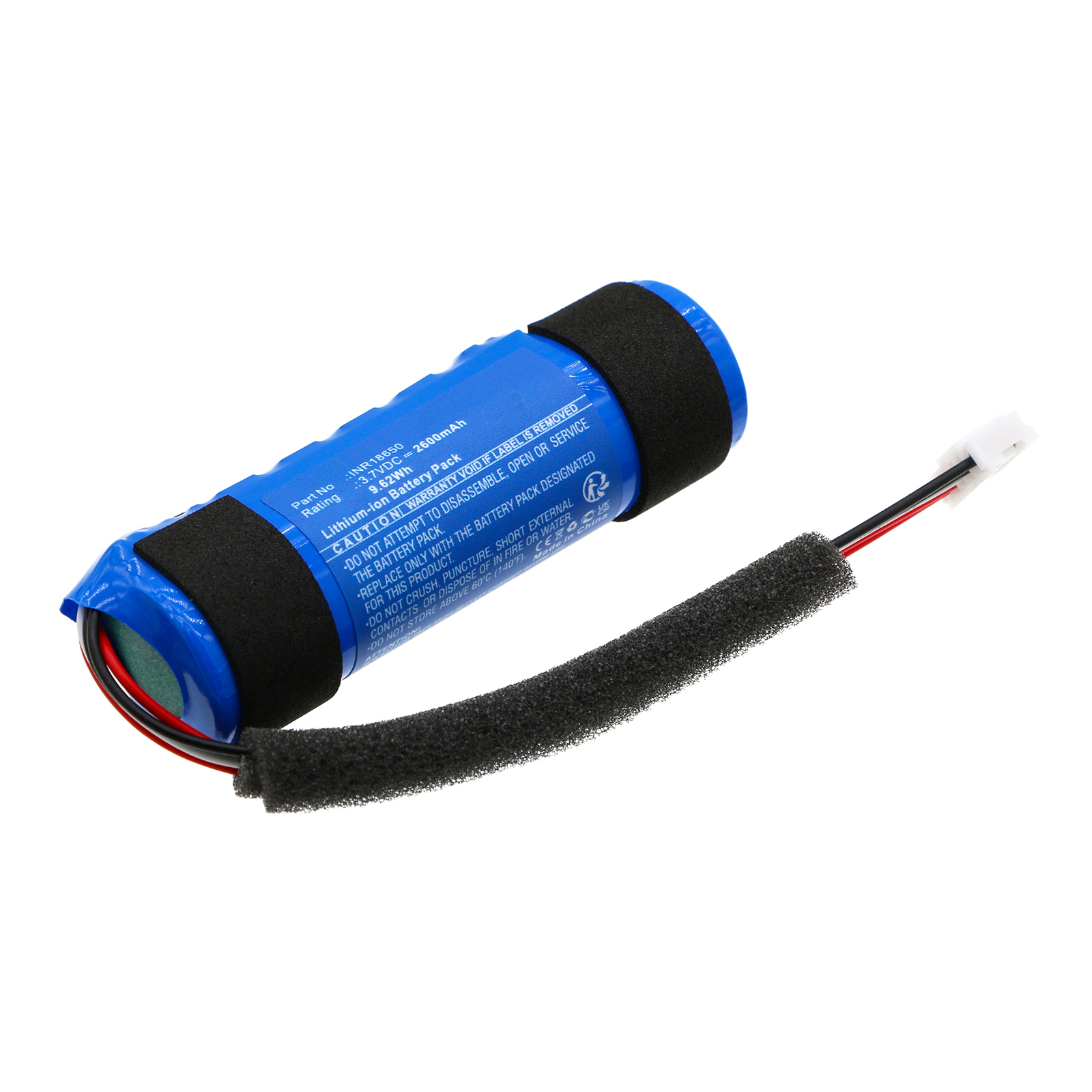 Synergy Digital Speaker Battery, Compatible with Monster INR18650 Speaker Battery (Li-ion, 3.7V, 2600mAh)