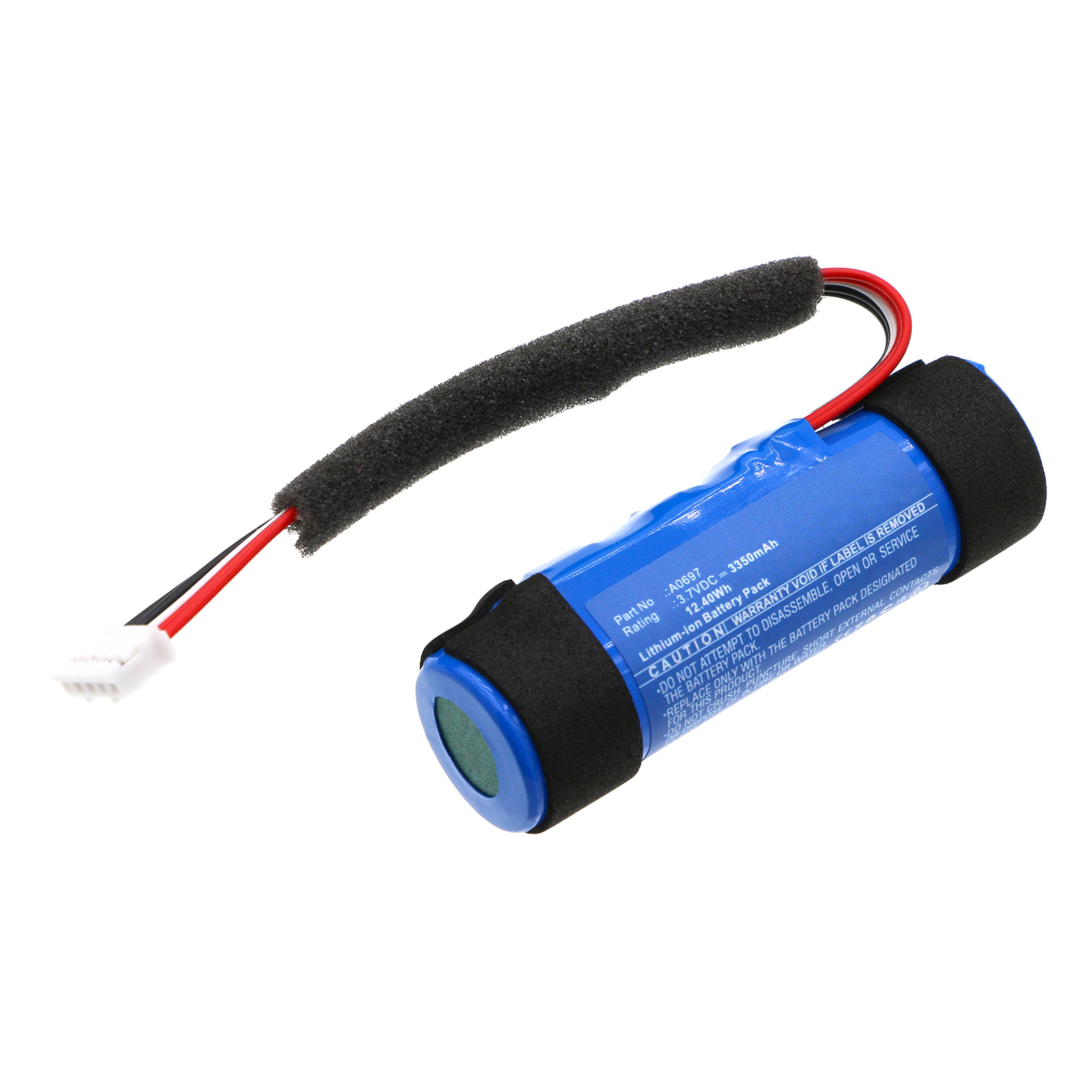 Synergy Digital Speaker Battery, Compatible with Poly A0697 Speaker Battery (Li-ion, 3.7V, 3350mAh)