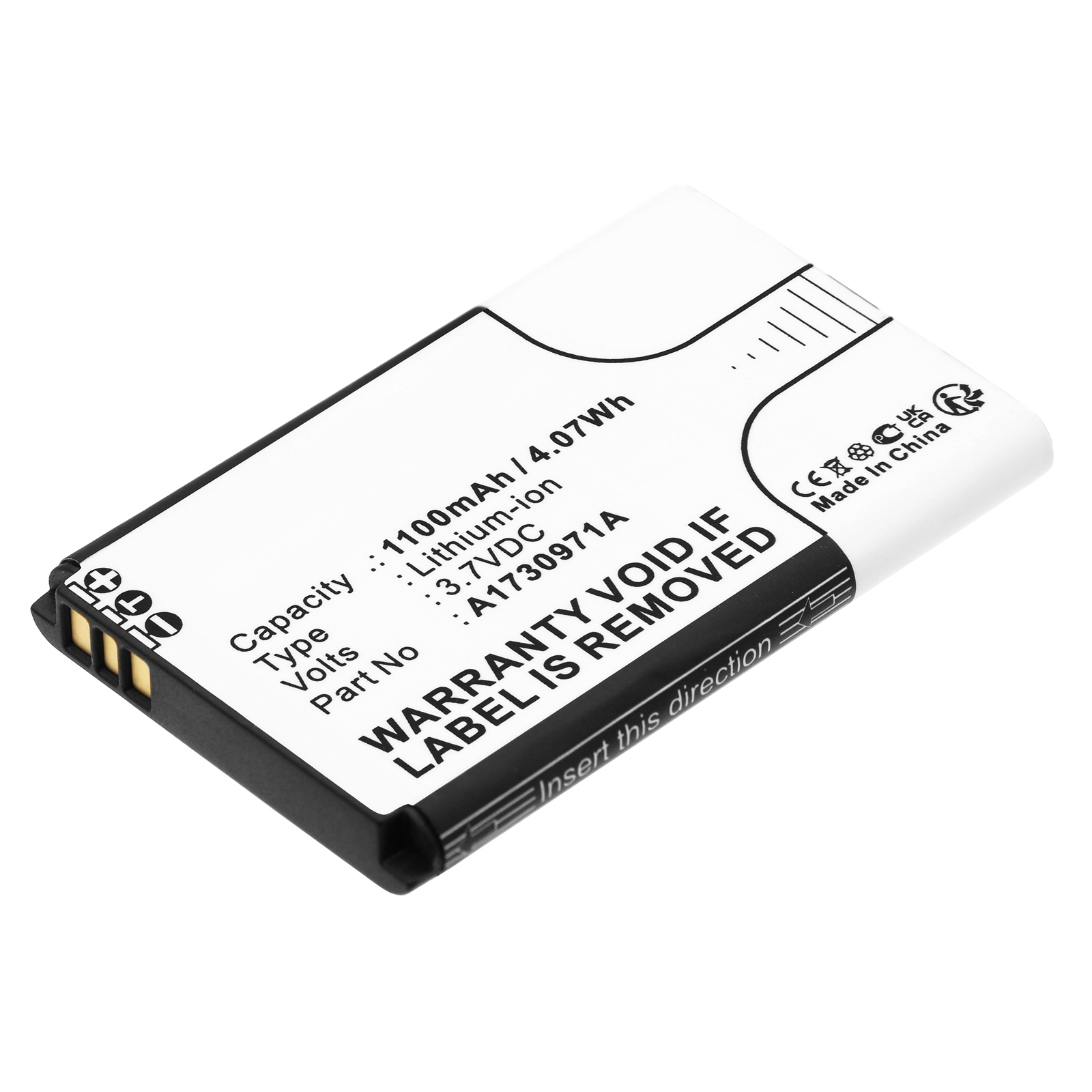 Synergy Digital Speaker Battery, Compatible with Sony A1730971A Speaker Battery (Li-ion, 3.7V, 1100mAh)