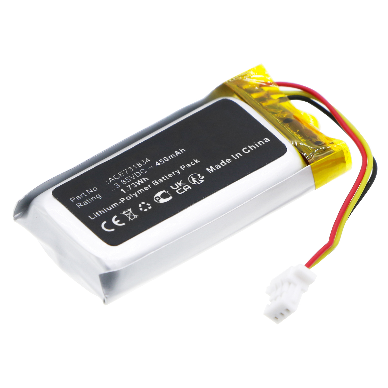 Synergy Digital Speaker Battery, Compatible with Sony ACE731834 Speaker Battery (Li-Pol, 3.85V, 450mAh)