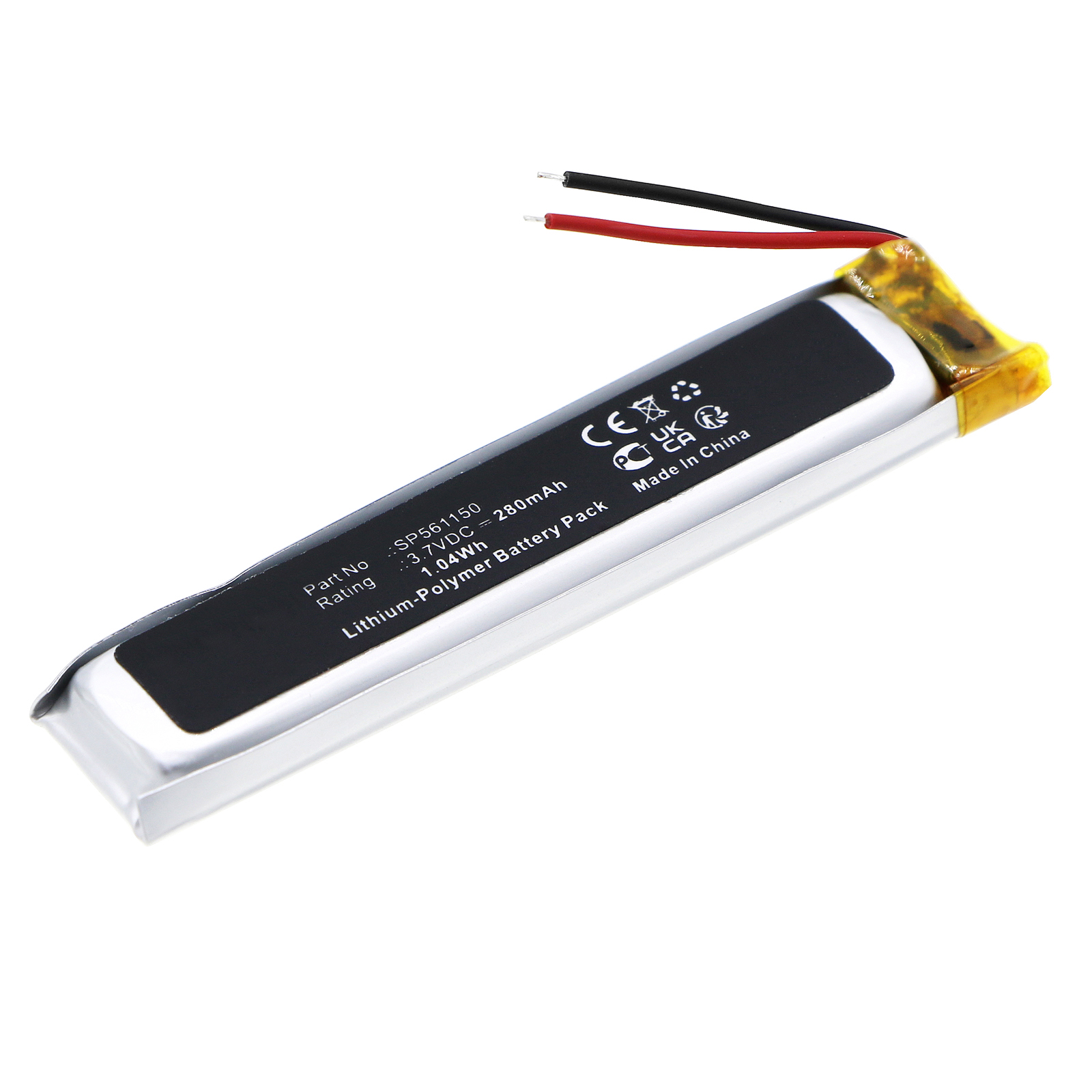 Synergy Digital Speaker Battery, Compatible with Sony SP561150 Speaker Battery (Li-Pol, 3.7V, 280mAh)