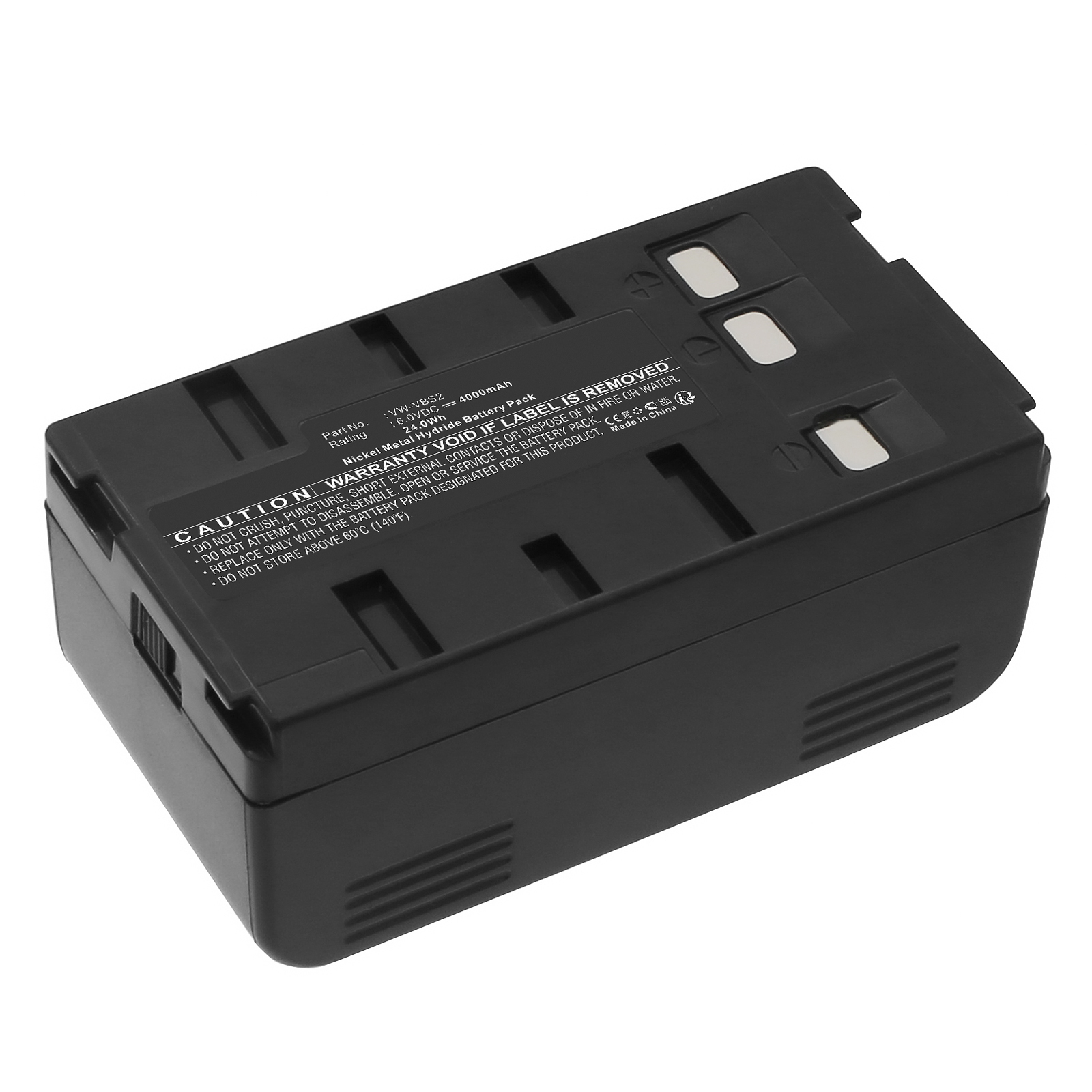 Synergy Digital Camera Battery, Compatible with Panasonic NV-3CCD1 Camera Battery (6, Ni-MH, 2400mAh)