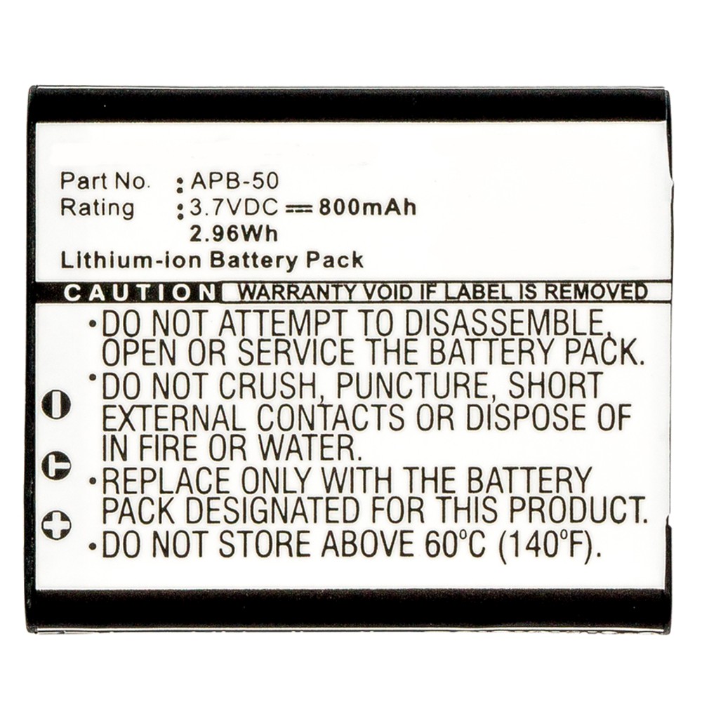 Synergy Digital Digital Camera Battery, Compatible with Agfa APB-50, APB-50(ICP7/35/41) Digital Camera Battery (Li-ion, 3.7V, 800mAh)