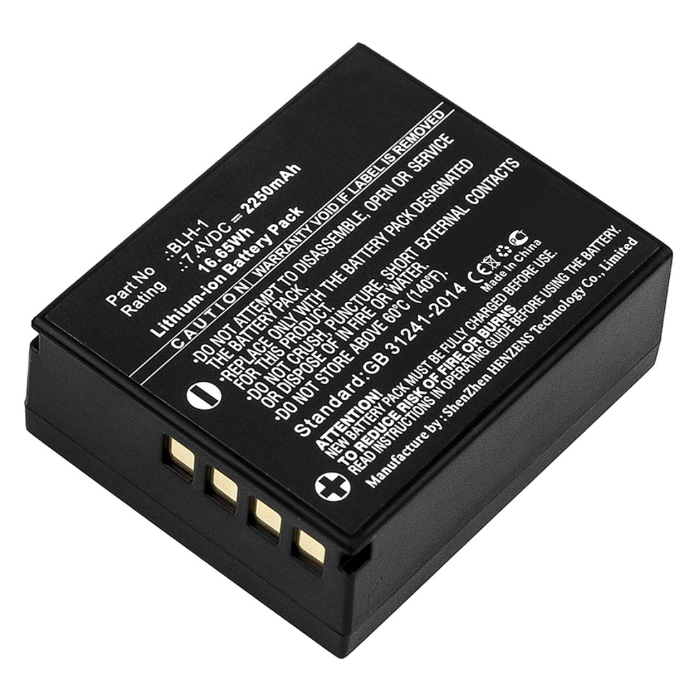 Synergy Digital Digital Camera Battery, Compatible with OLYMPUS BLH-1 Digital Camera Battery (Li-ion, 7.4V, 2250mAh)