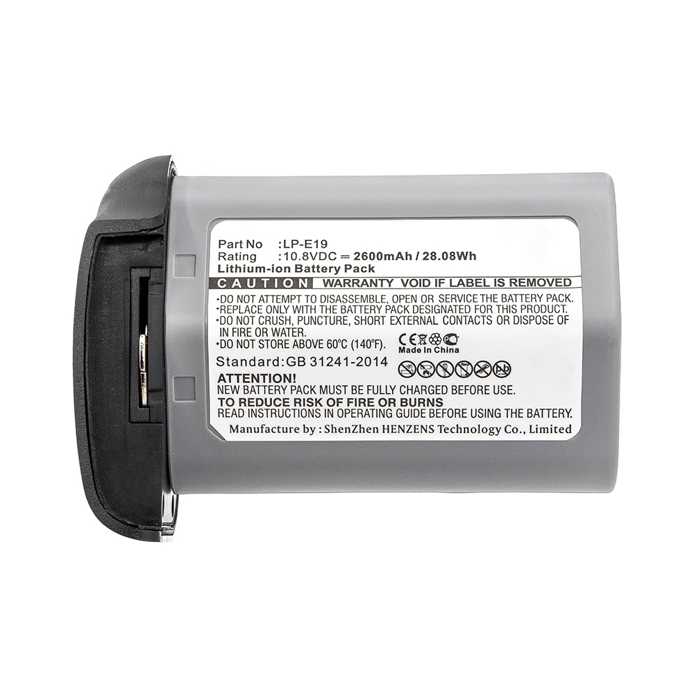 Synergy Digital Digital Camera Battery, Compatible with Canon LP-E19 Digital Camera Battery (Li-ion, 10.8V, 2600mAh)