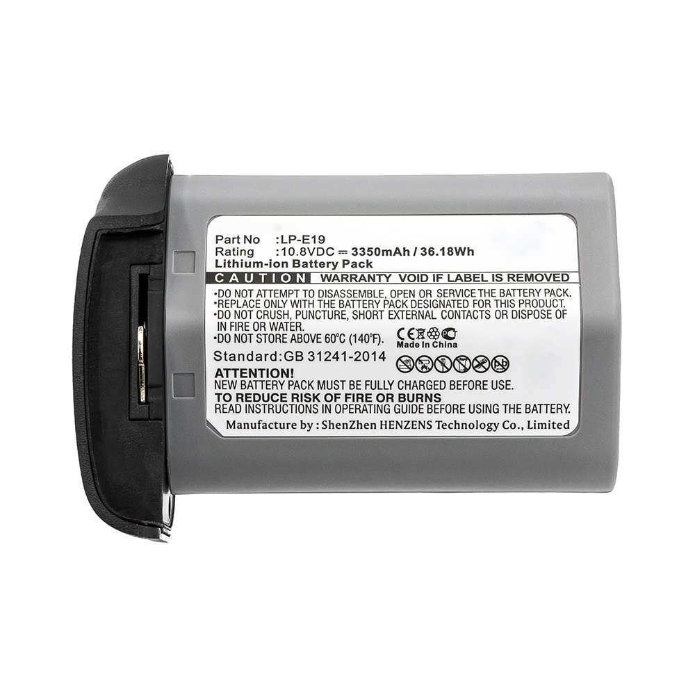 Synergy Digital Digital Camera Battery, Compatible with Canon LP-E19 Digital Camera Battery (Li-ion, 10.8V, 3350mAh)