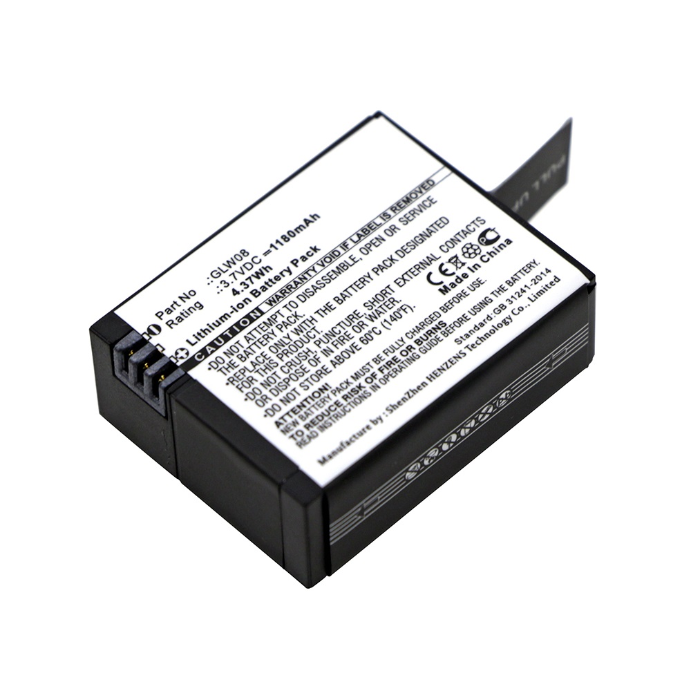 Synergy Digital Digital Camera Battery, Compatible with Rollei GLW08 Digital Camera Battery (Li-ion, 3.7V, 1180mAh)