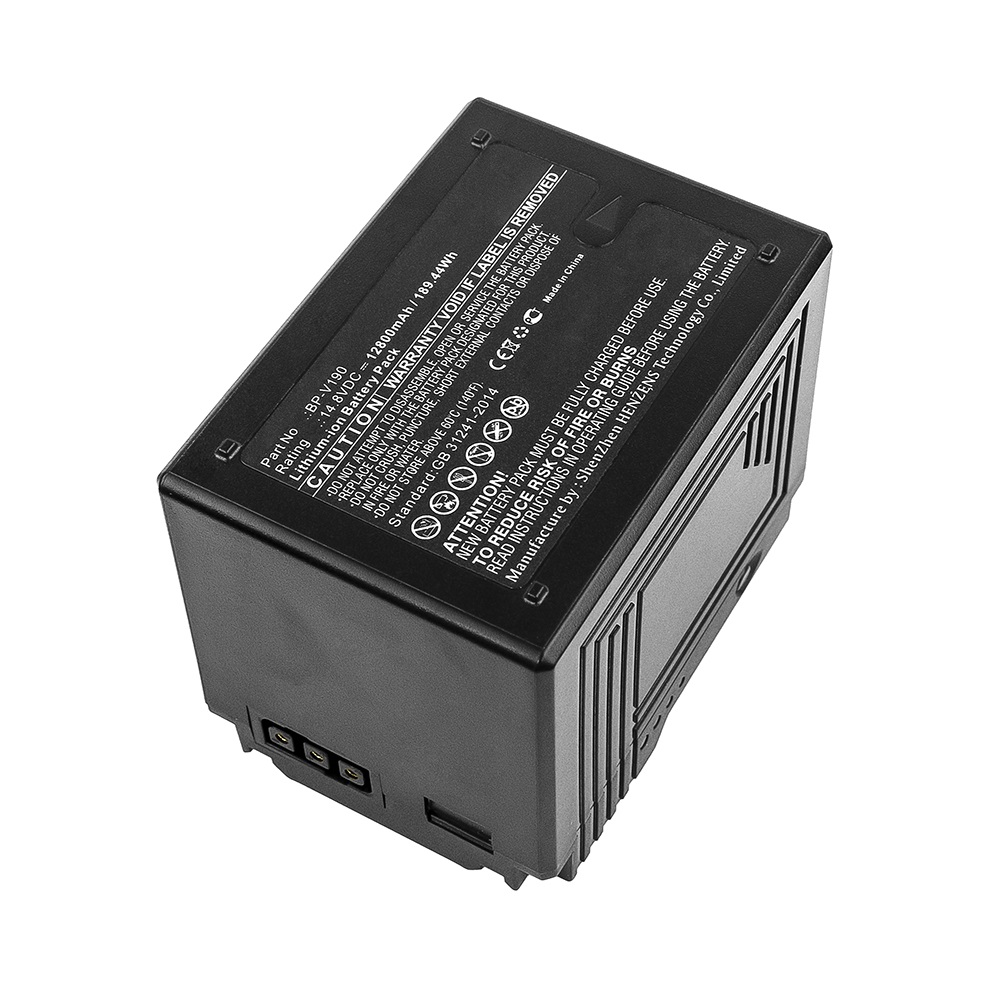 Synergy Digital Digital Camera Battery, Compatible with Sony BP-V190 Digital Camera Battery (Li-ion, 14.8V, 12800mAh)