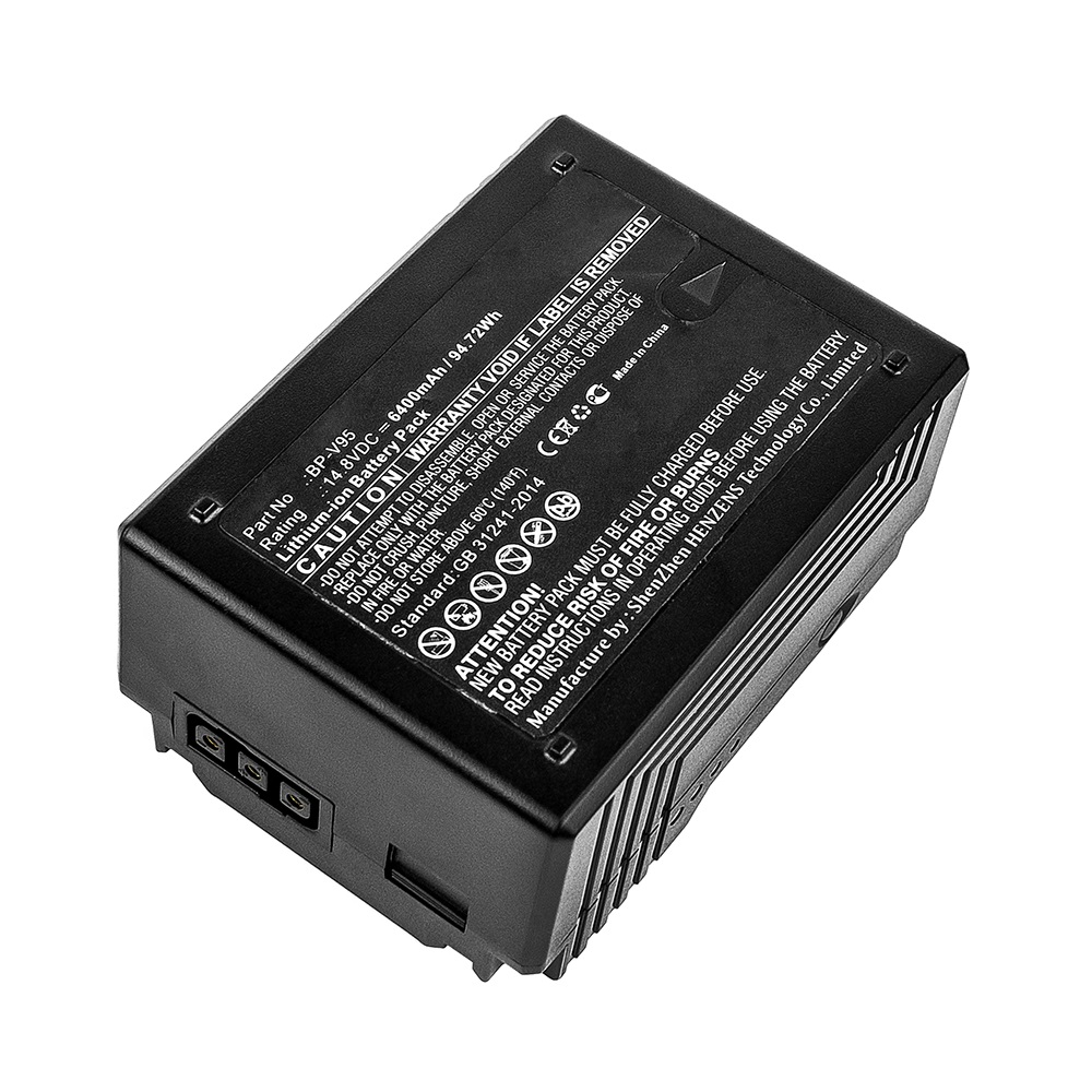 Synergy Digital Digital Camera Battery, Compatible with Sony BP-V95 Digital Camera Battery (Li-ion, 14.8V, 6400mAh)