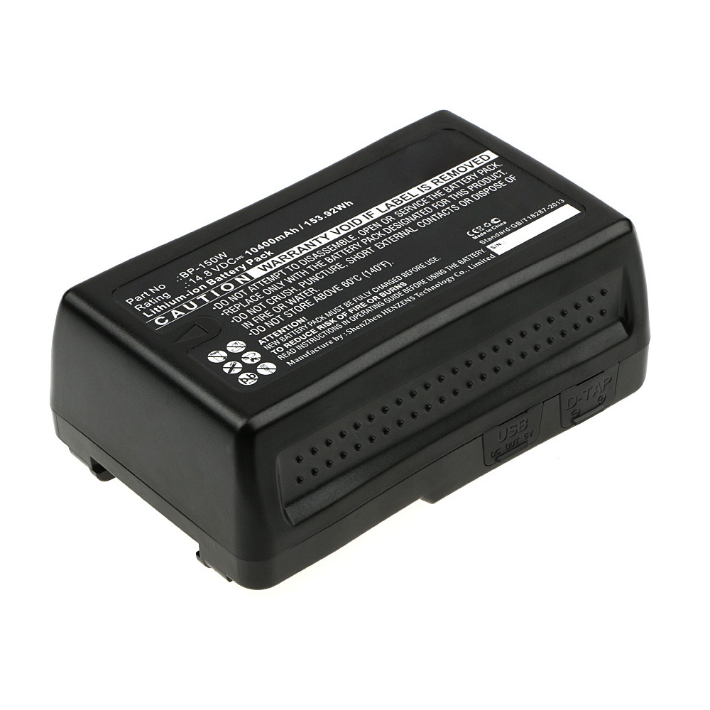 Synergy Digital Digital Camera Battery, Compatible with Sony BP-150W Digital Camera Battery (Li-ion, 14.8V, 10400mAh)