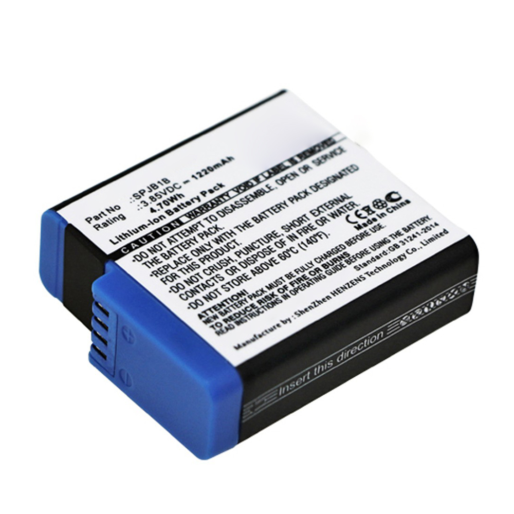 Synergy Digital Digital Camera Battery, Compatible with GoPro AHDBT-801 Digital Camera Battery (Li-ion, 3.85V, 1220mAh)