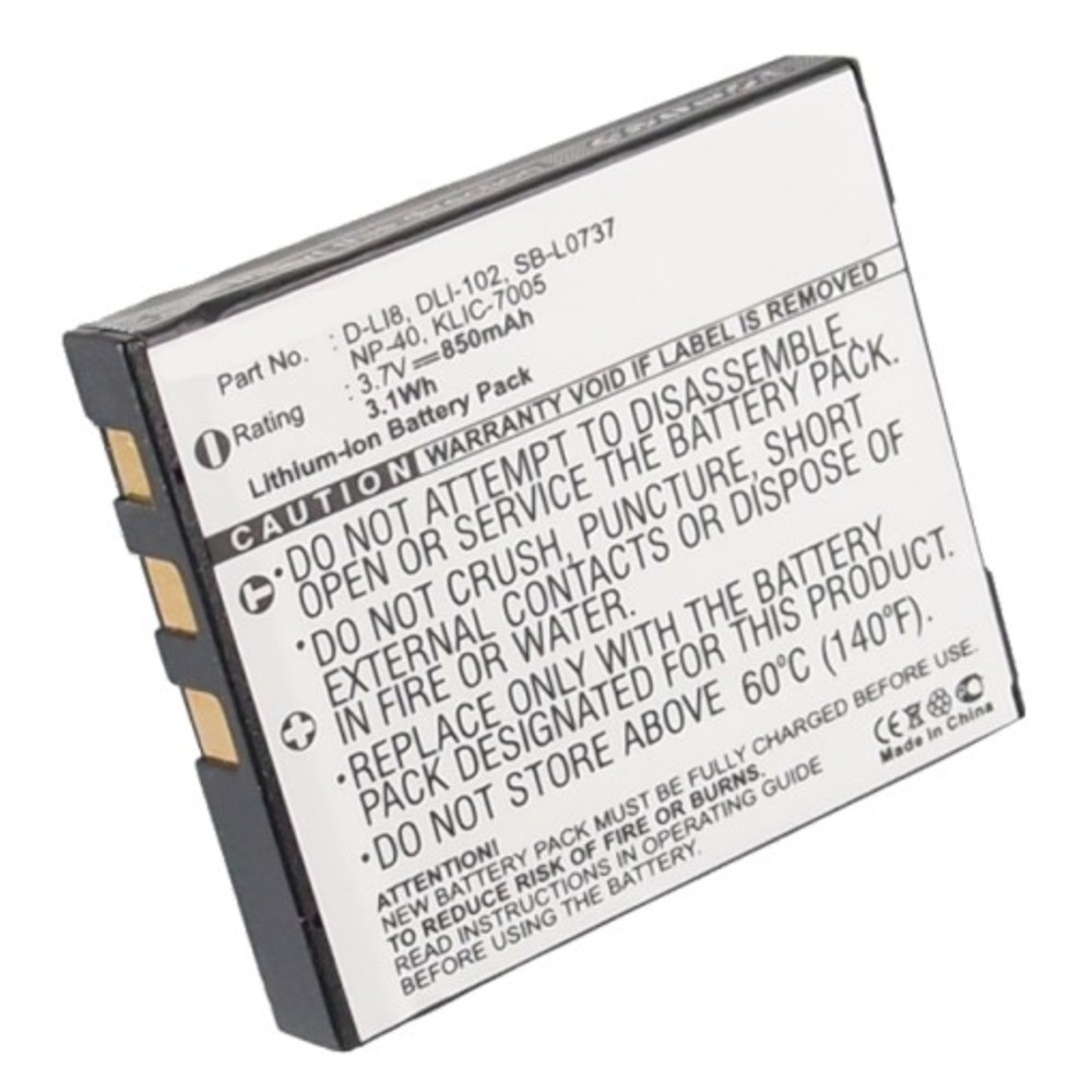 Synergy Digital Camera Battery, Compatible with BenQ DC X600, X600 Camera Battery (3.7, Li-ion, 850mAh)