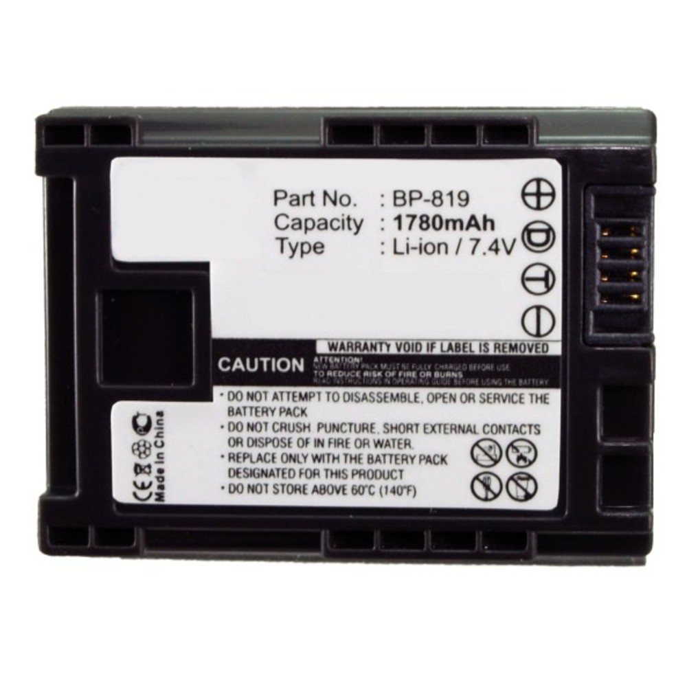 Synergy Digital Camera Battery, Compatible with Canon VIXIA XA25 Camera Battery (7.4, Li-ion, 1780mAh)