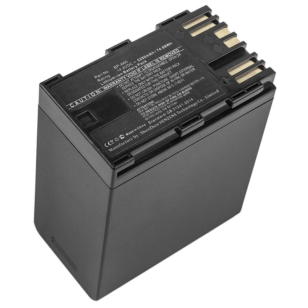 Synergy Digital Camera Battery, Compatible with Canon CA-CP200L, EOS C200, EOS C200 PL, EOS C200B, EOS C300 Mark II, EOS C300 Mark II PL, XF705 Camera Battery (14.4, Li-ion, 5200mAh)