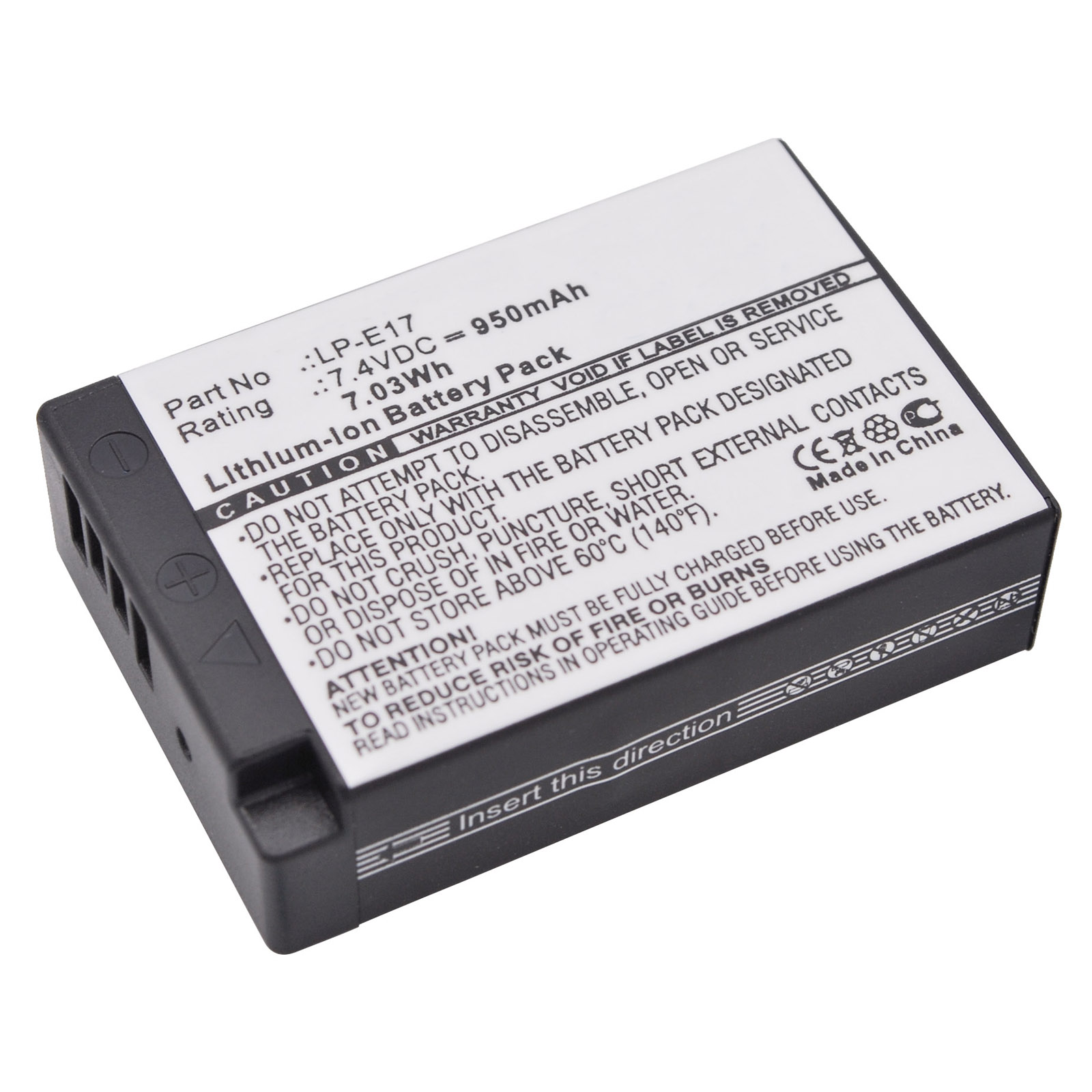 Synergy Digital Camera Battery, Compatible with Canon EOS 200D, EOS 750D, EOS 760D, EOS 770D, EOS 800D, EOS Kiss X8i, EOS M3, EOS M5, EOS M6, EOS Rebel T6i, EOS Rebel T6s Camera Battery (7.4, Li-ion, 950mAh)