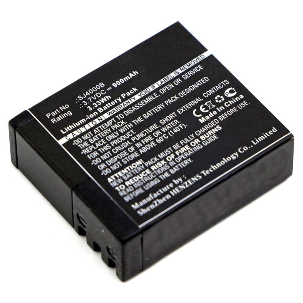 Synergy Digital Camera Battery, Compatible with Cybernetik UHD 4K, Ultra HD 4K Camera Battery (3.7, Li-ion, 900mAh)