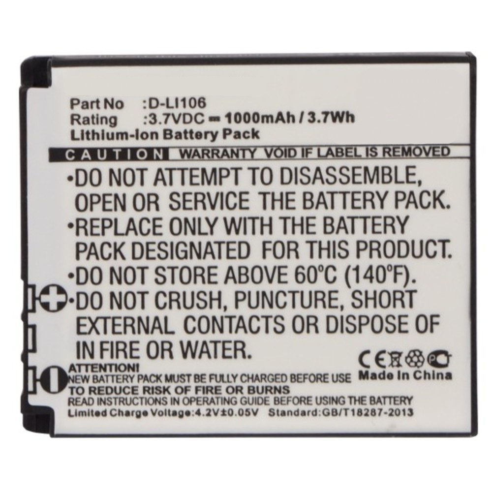 Synergy Digital Camera Battery, Compatible with Kodak PIXPRO SP1, PIXPRO SP1 HD, PIXPRO SP360, PIXPRO SP360 4K, PlaySport Zx5, SP1-YL3 Camera Battery (3.7, Li-ion, 1000mAh)