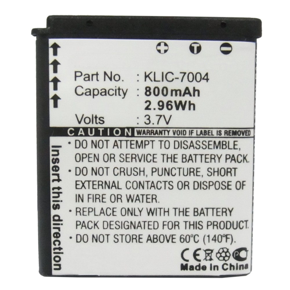 Synergy Digital Camera Battery, Compatible with Kodak EasyShare M1033, EasyShare M1093 IS, Easyshare M2008, Easyshare V1073, EasyShare V1233, EasyShare V1253, Easyshare V1273, Play Sport Waterproof HD Pocke, Playsport Video Camera, Playsport Zi8, Playsport ZX3, Zi8 Pocket Video Camera Camera Battery (3.7, Li-ion, 800mAh)