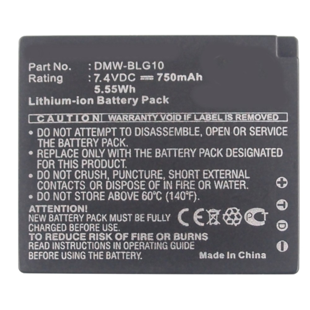 Synergy Digital Camera Battery, Compatible with LEICA D-Lux Type 109 Camera Battery (7.4, Li-ion, 750mAh)