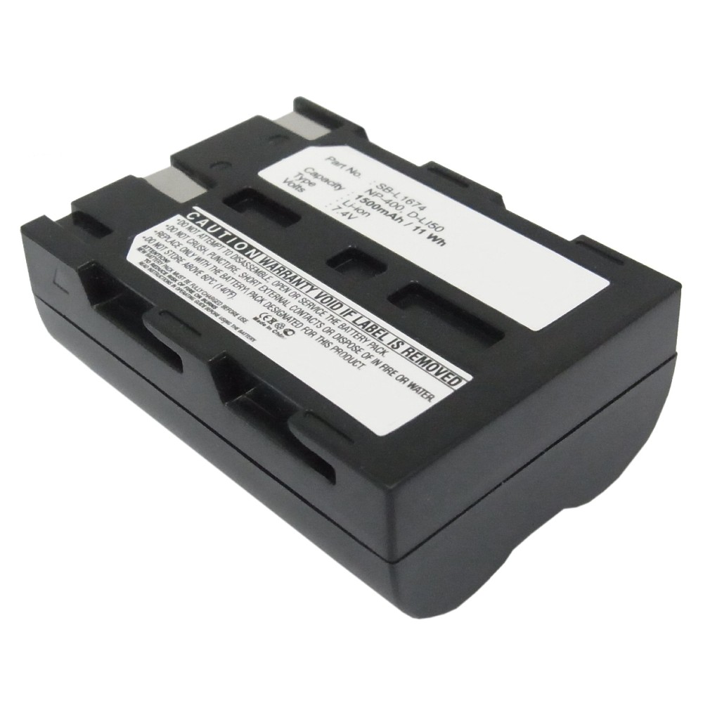Synergy Digital Camera Battery, Compatible with MINOLTA Minolta A SWEET Digital, Minolta A-5 Digital, Minolta A-7 Digital, Minolta DImage A1, Minolta DImage A2, Minolta DYNAX 5D, Minolta DYNAX 7D, Minolta MAXXUM 5D, Minolta Maxxum 7D Camera Battery (7.4, Li-ion, 1500mAh)
