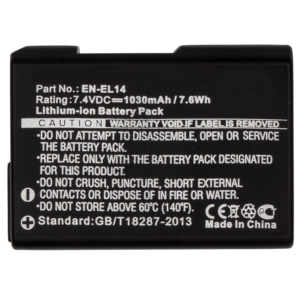 Synergy Digital Camera Battery, Compatible with NIKON Coolpix P7000, Coolpix P7100, Coolpix P7700, Coolpix P7800, D3100, D3100 DSLR, D3200, D3200 DSLR, D3300, D5100, D5100 DSLR, D5200, D5300, D5500, D5600, DSLR D3100, DSLR D3200, DSLR D3300, DSLR D5100, DSLR D5200, DSLR D5300 Camera Battery (7.4, Li-ion, 1030mAh)