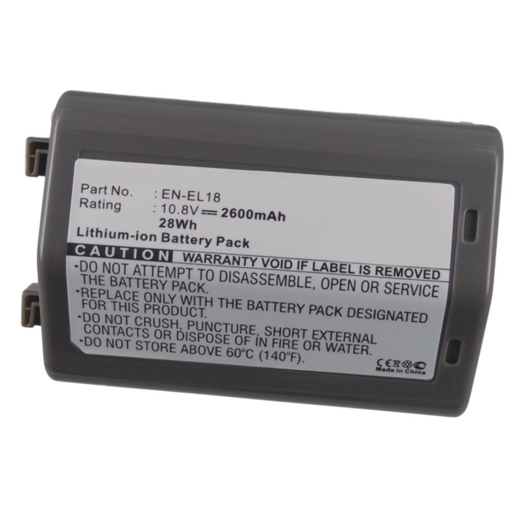 Synergy Digital Camera Battery, Compatible with NIKON D4 DSLR, D4S, D5, D500, D800, D800E, D810, D810A, D850 Camera Battery (10.8, Li-ion, 2600mAh)