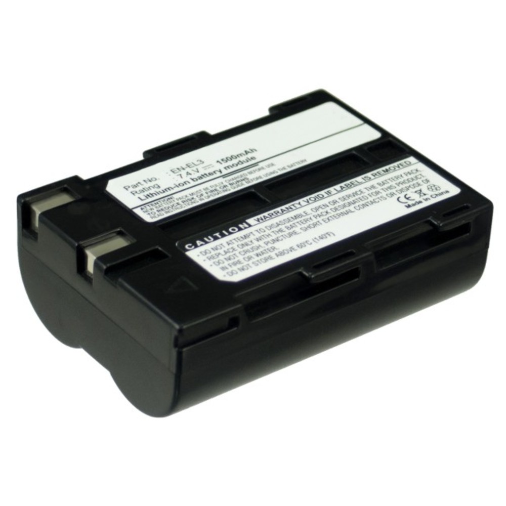 Synergy Digital Camera Battery, Compatible with NIKON D100, D100 SLR, D50, D70, D70s Camera Battery (7.4, Li-ion, 1300mAh)