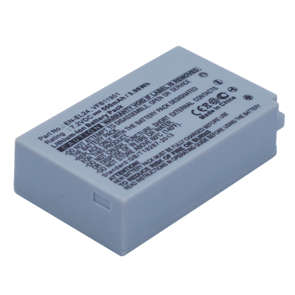 Synergy Digital Camera Battery, Compatible with NIKON 1 J5 Camera Battery (7.2, Li-ion, 500mAh)